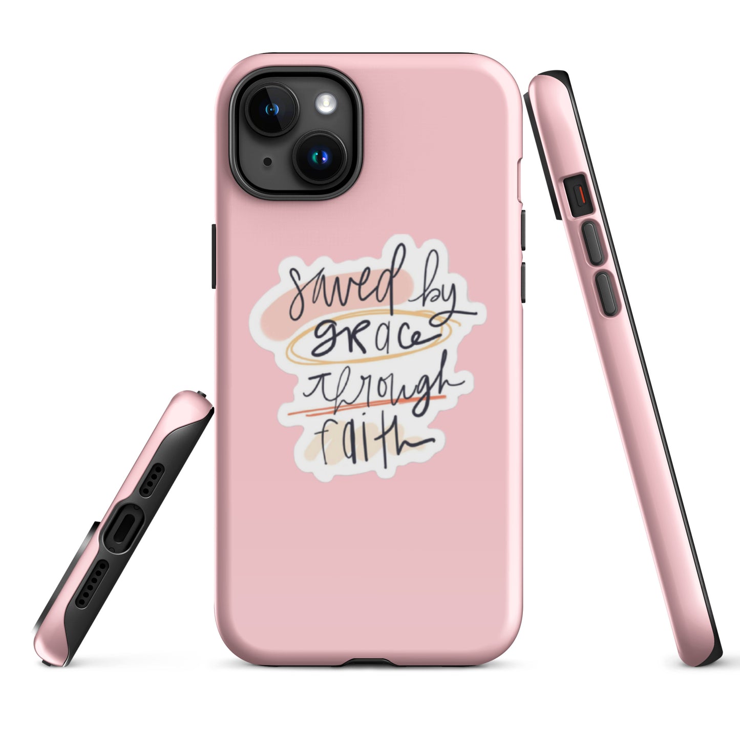 Saved By Grace iPhone® 11 - 15 Case (Pink)