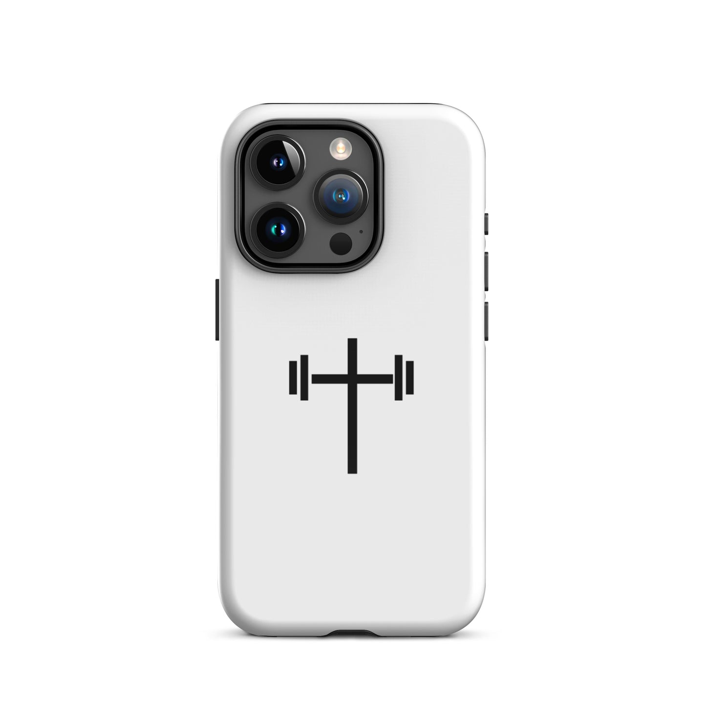 Cross & Barbell iPhone® 11 - 15 Case (White)