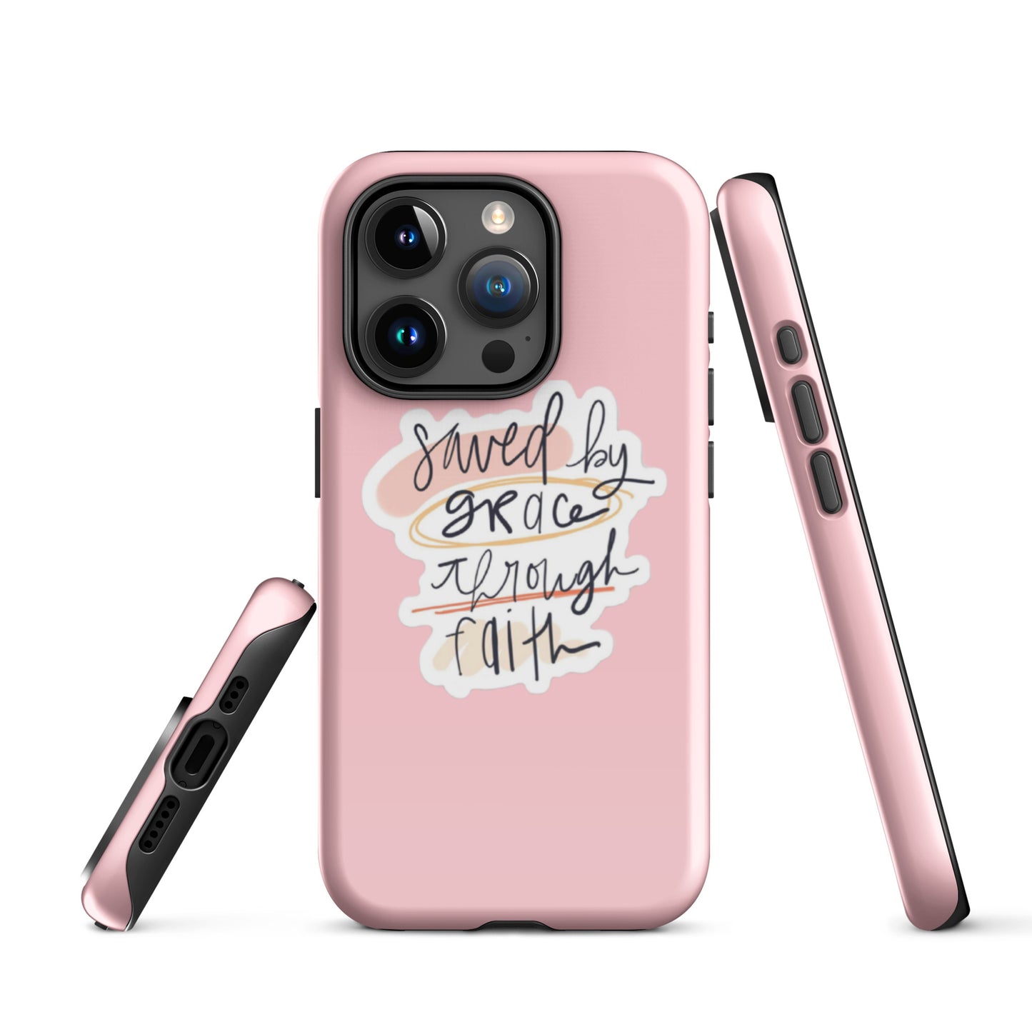 Saved By Grace iPhone® 11 - 15 Case (Pink)