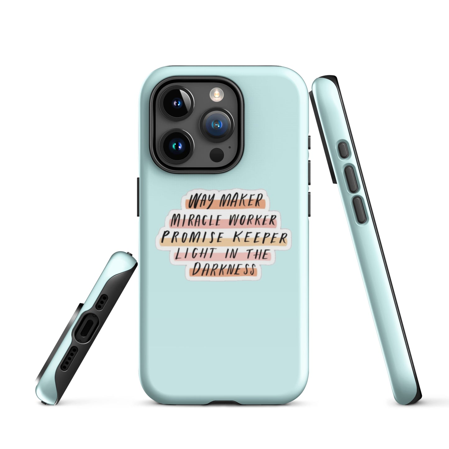 Way Maker iPhone® 11 - 15 Case (Light Cyan)