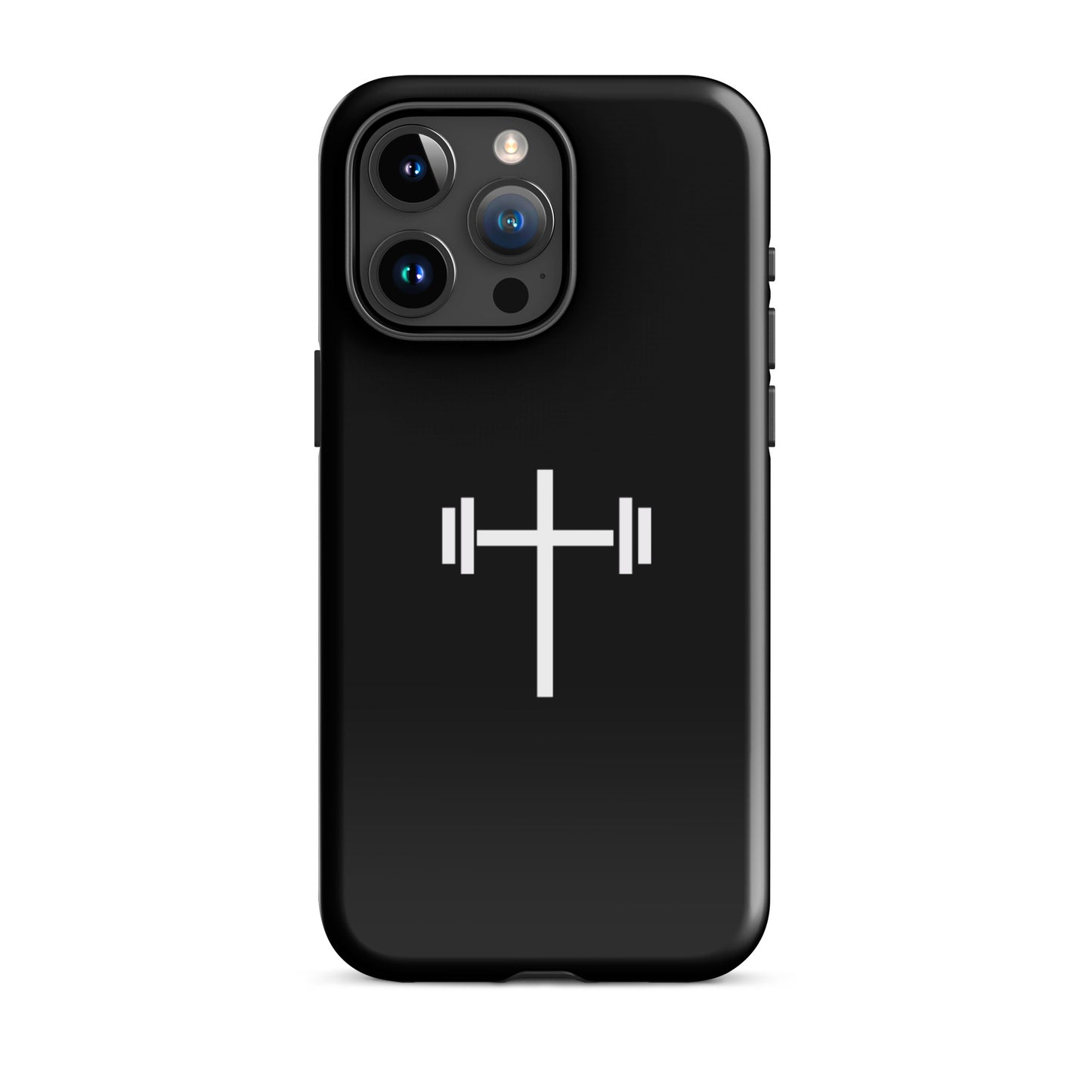 Cross & Barbell iPhone® 11 - 15 Case (Black)