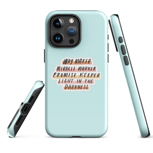 Way Maker iPhone® 11 - 15 Case (Light Cyan)