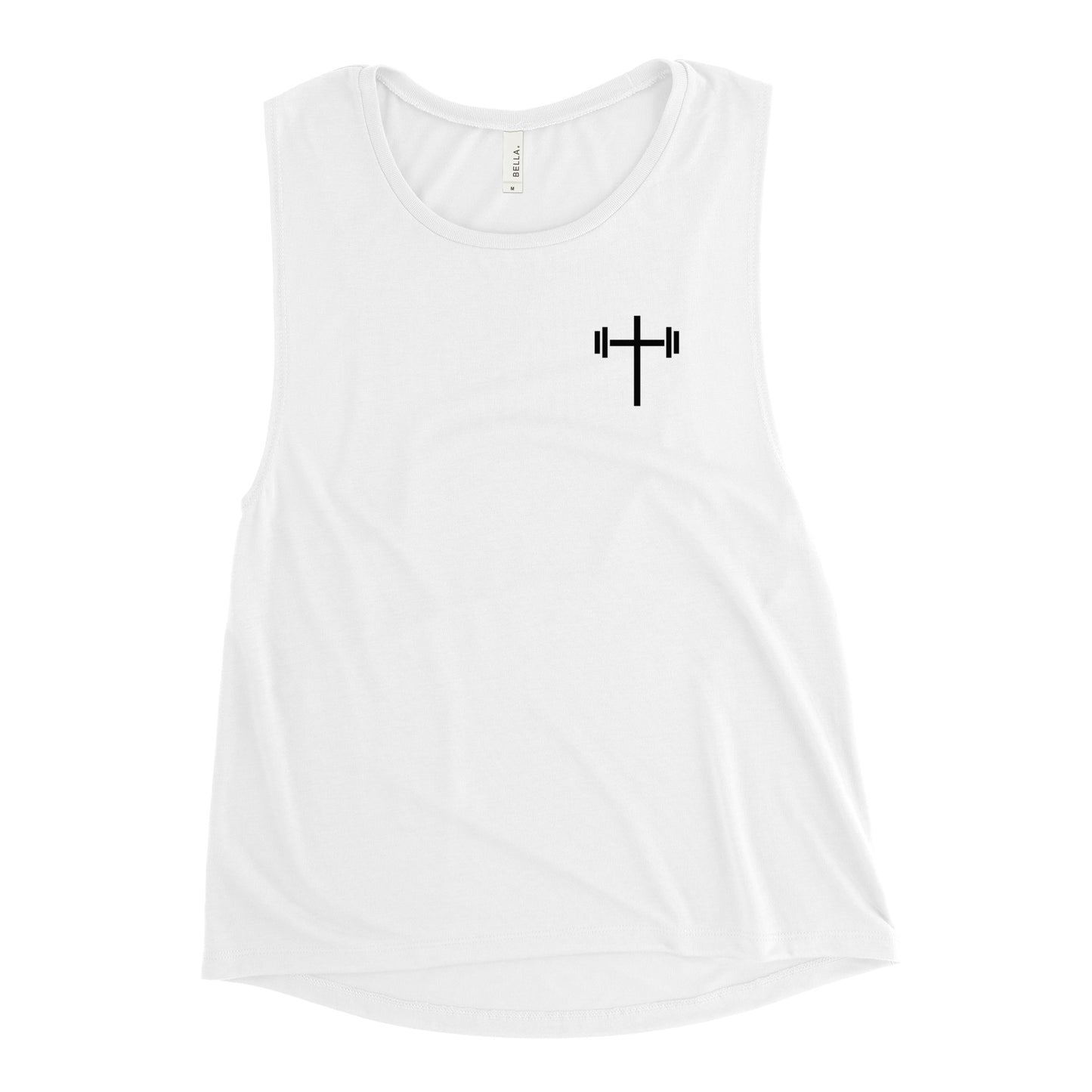 Cross & Barbell Women's Muscle Tank (Black Design)